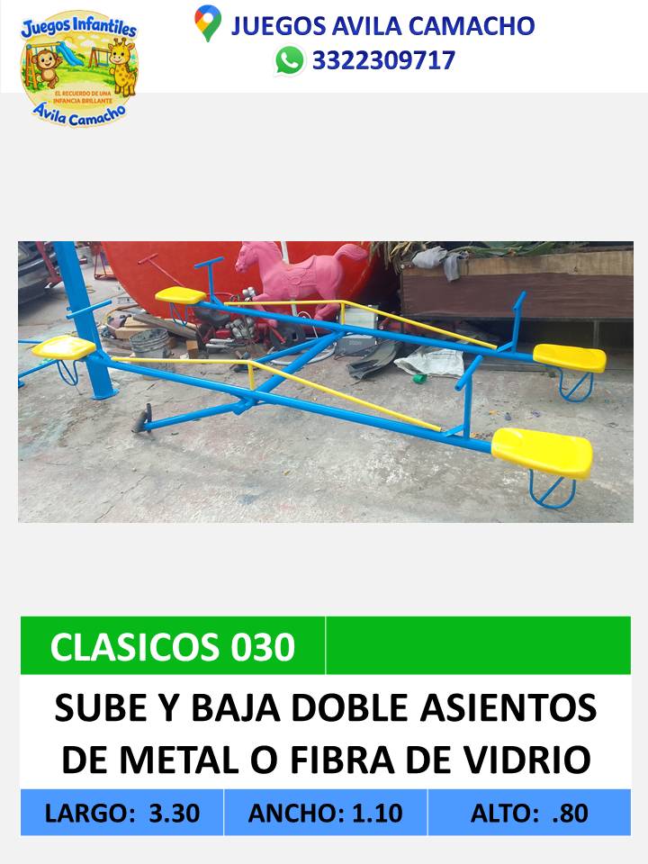 sube y baja doble